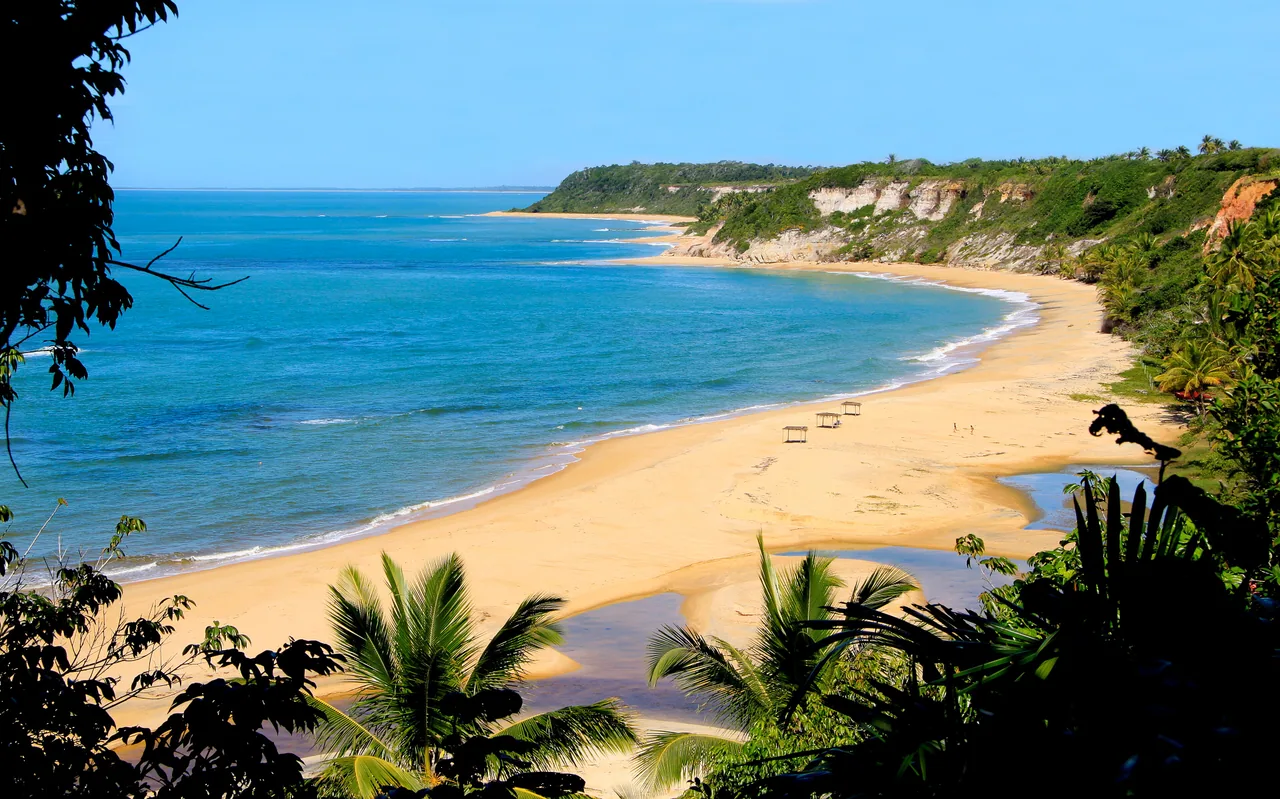 Praia do Espelho, próximo a Trancoso, Bahia.